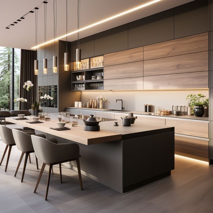 Customized home kitchen cabinets
