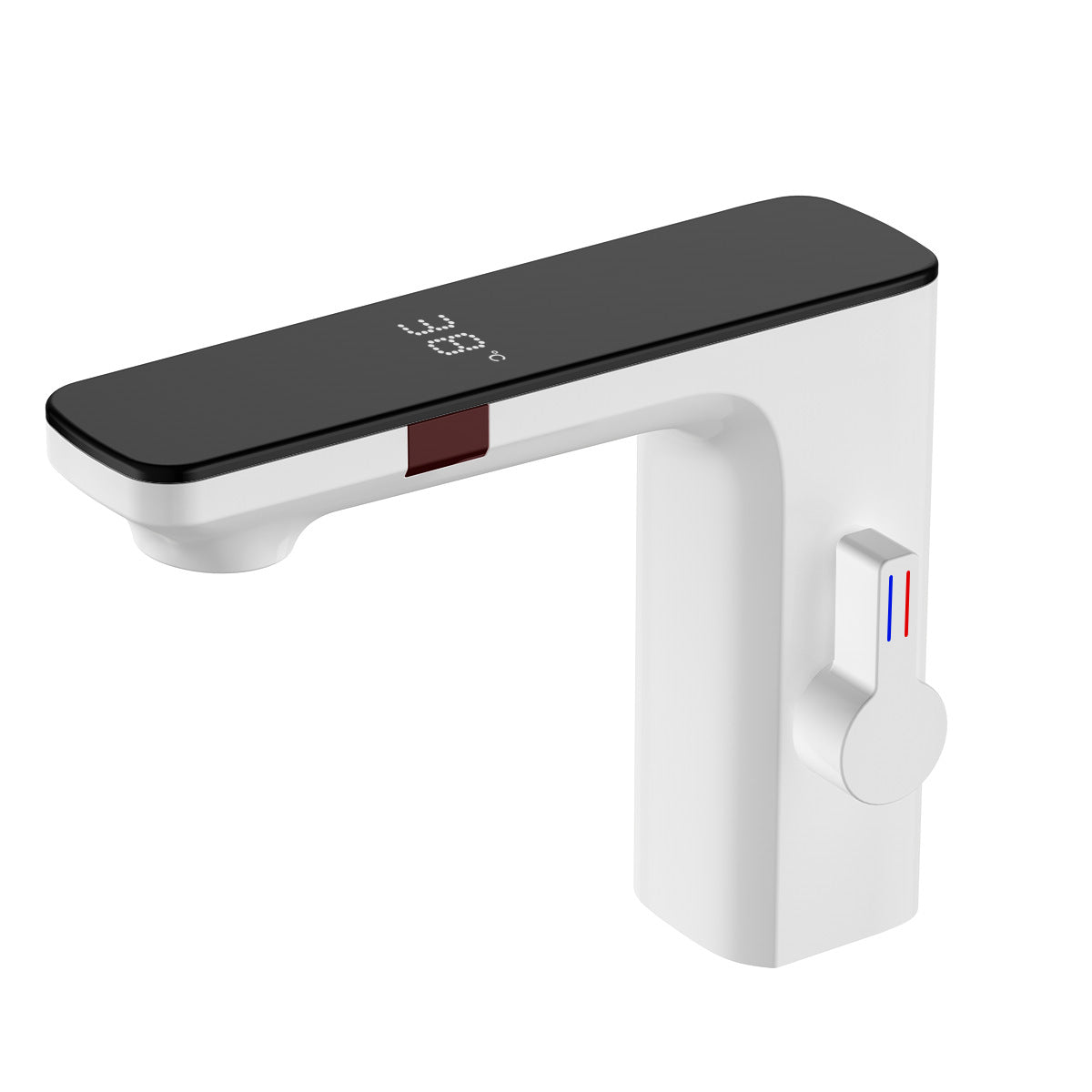 Smart Bathroom Sink Basin Touch Sensor Faucet with LED Temperature Display Hot Cold