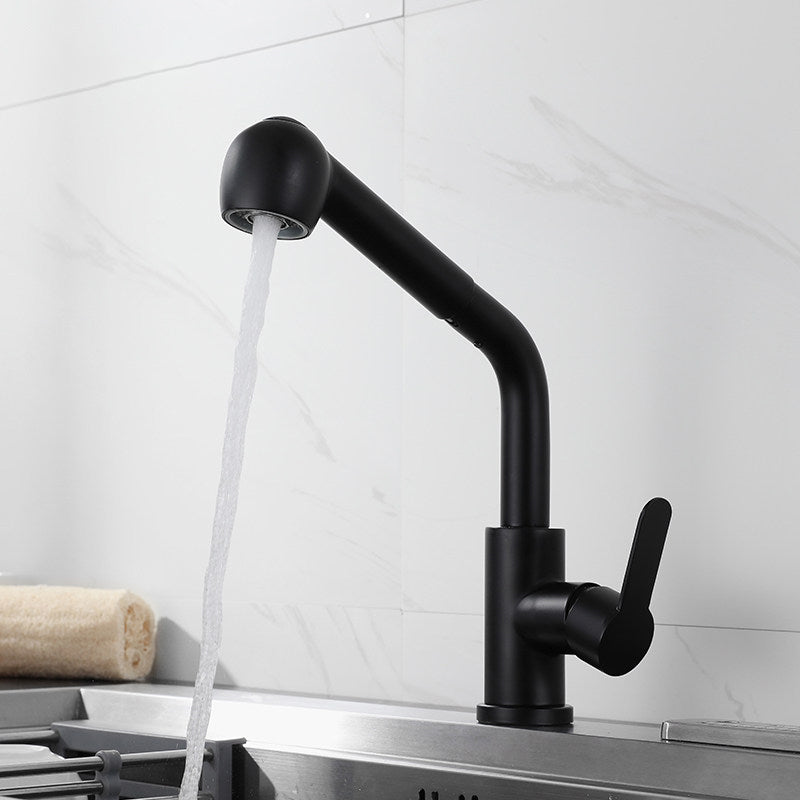 Kitchen Sink Faucet 304 Stainless Steel Hot Cold Pull-out Water Tap