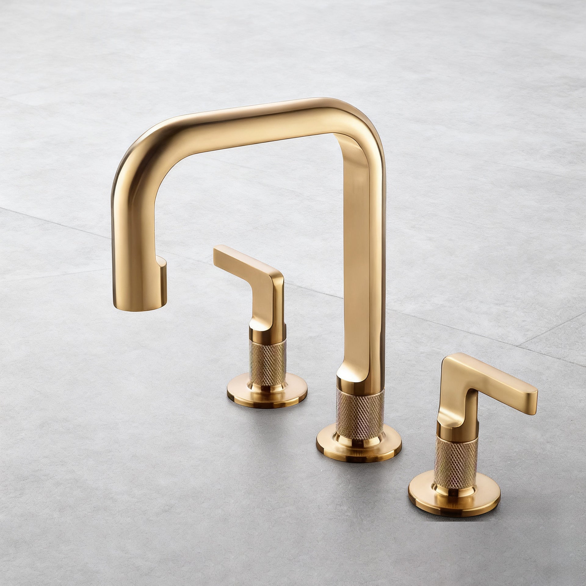 Basin Hot Cold Faucet Bathroom Sink Double Handles Water Tap