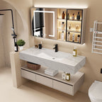 36" Bathroom Vanity with Sink Modern Smart Mirror Plywood Storage Cabinet