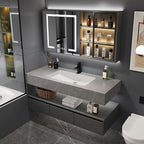 36" Bathroom Vanity with Sink Modern Smart Mirror Plywood Storage Cabinet