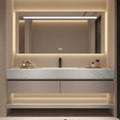 36" Wall-Mounted Bathroom Vanity Cabinet with Single Sink Basin