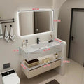36" Bathroom Vanity with Sink Modern Smart Mirror Plywood Storage Cabinet