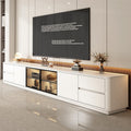 Modern Floor-Standing TV Cabinet with Drawers Plywood Custom Size & Color