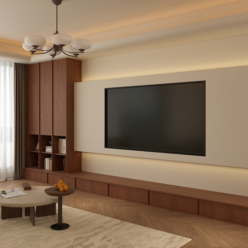 Custom Plywood Entertainment Center TV Stand Living Room Cabinet | JYN Home