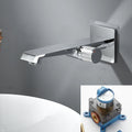 Built-in Basin Faucet Hot Cold Water Wall-mounted Water Tap
