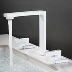 Luxury European 3-Hole Bathroom Sink Faucet with Hot & Cold Mixer Brass Basin Tap