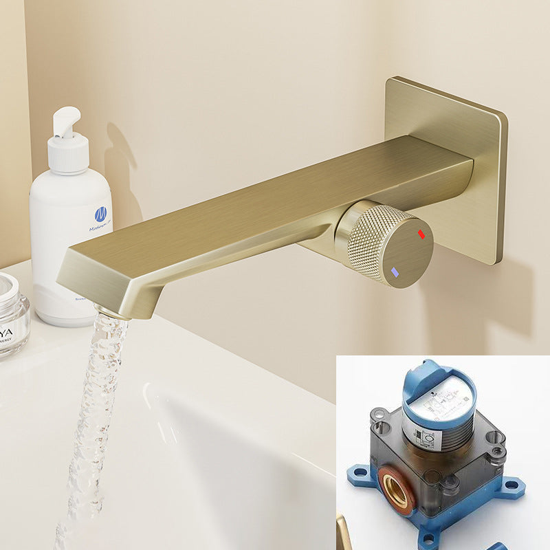 Built-in Basin Faucet Hot Cold Water Wall-mounted Water Tap