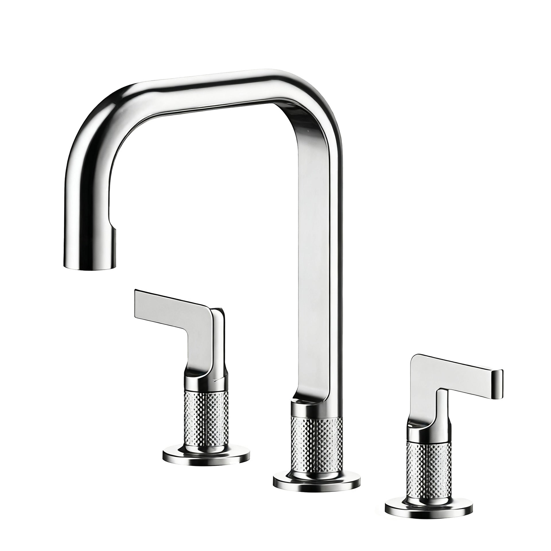 Basin Hot Cold Faucet Bathroom Sink Double Handles Water Tap