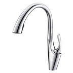 Pull-out Kitchen Sink Faucet With Hot Cold Water Settings And Rotatable Operation