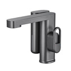 Smart Bathroom Sink Basin Touch Sensor Hot Cold Faucet with LED Temperature Display Soap dispenser