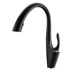 Pull-out Kitchen Sink Faucet With Hot Cold Water Settings And Rotatable Operation