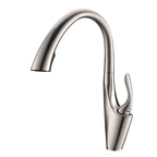 Pull-out Kitchen Sink Faucet With Hot Cold Water Settings And Rotatable Operation