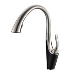 Pull-out Kitchen Sink Faucet With Hot Cold Water Settings And Rotatable Operation