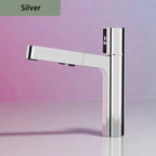 Bathroom Hot Cold Pull-Out Digital Display Basin Faucet