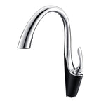 Pull-out Kitchen Sink Faucet With Hot Cold Water Settings And Rotatable Operation