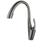Pull-out Kitchen Sink Faucet With Hot Cold Water Settings And Rotatable Operation