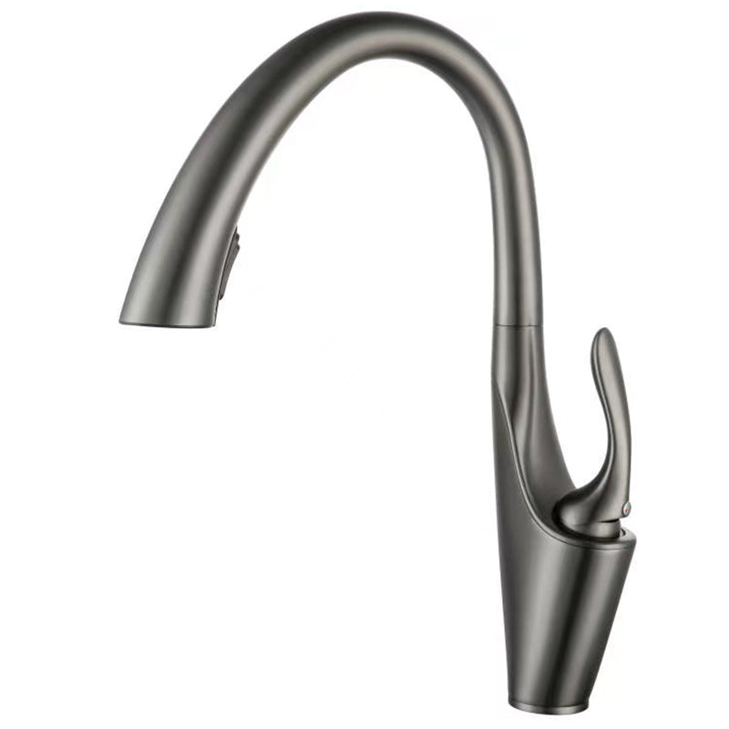 Pull-out Kitchen Sink Faucet With Hot Cold Water Settings And Rotatable Operation